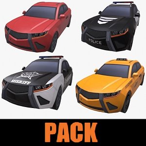 CAR PACK LOW POLY