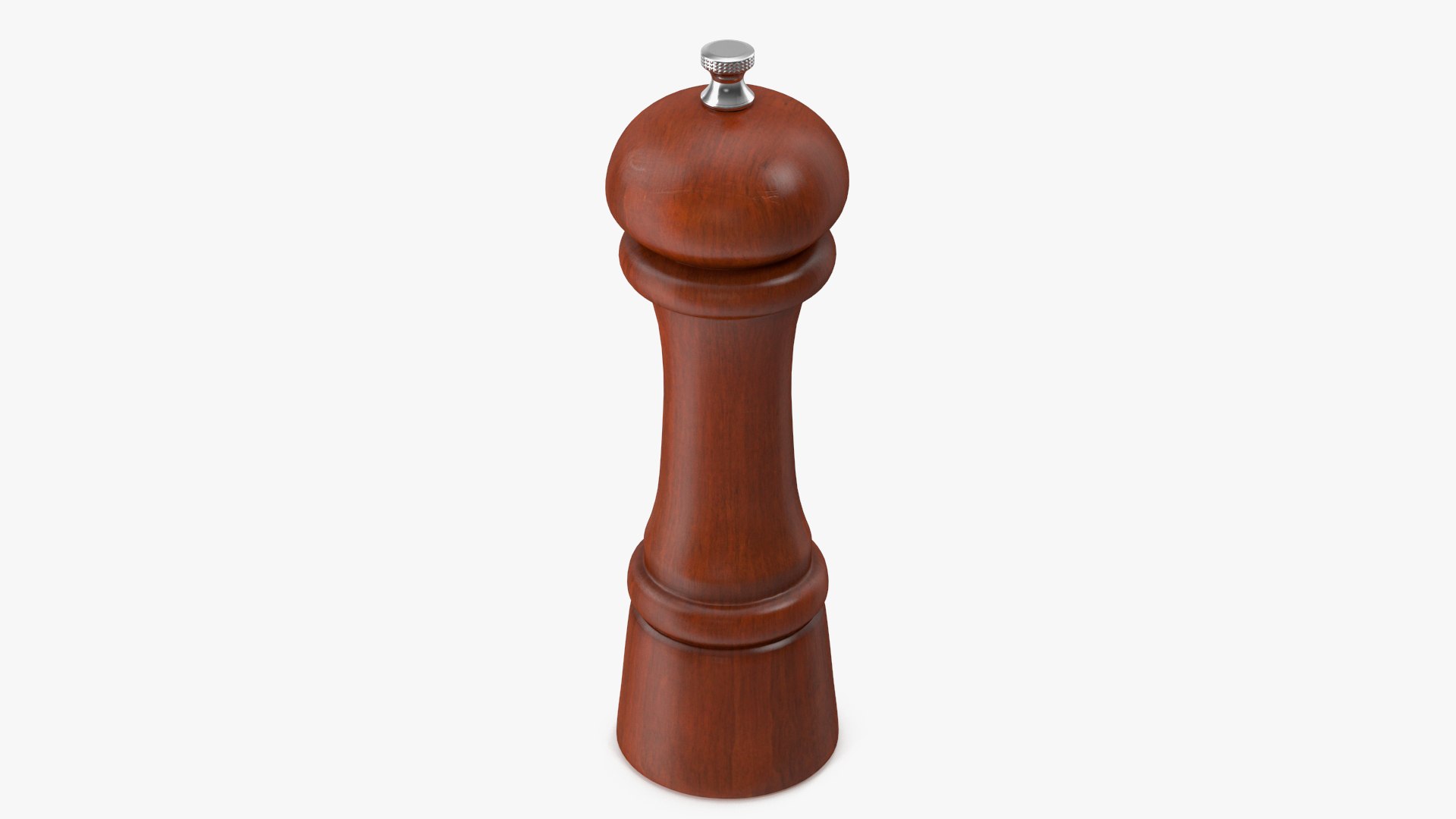 Wooden Salt and Pepper Mill 3D model preview