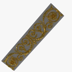 3d Pattern Work For Plasterboard 3D model
