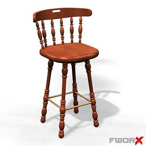bar stool 3d model