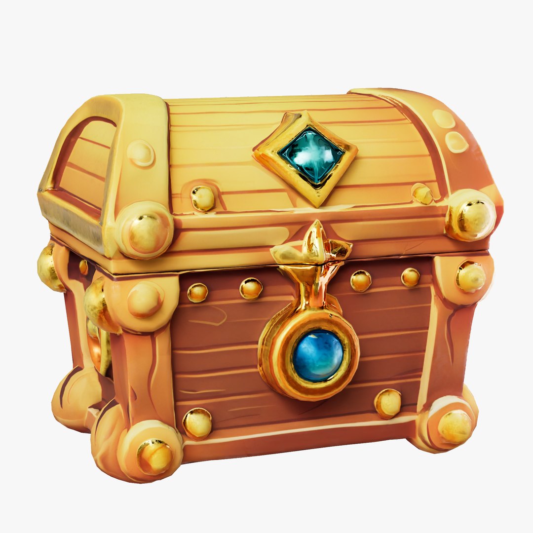 Stylized Treasure Chest 3D Model - TurboSquid 2288770