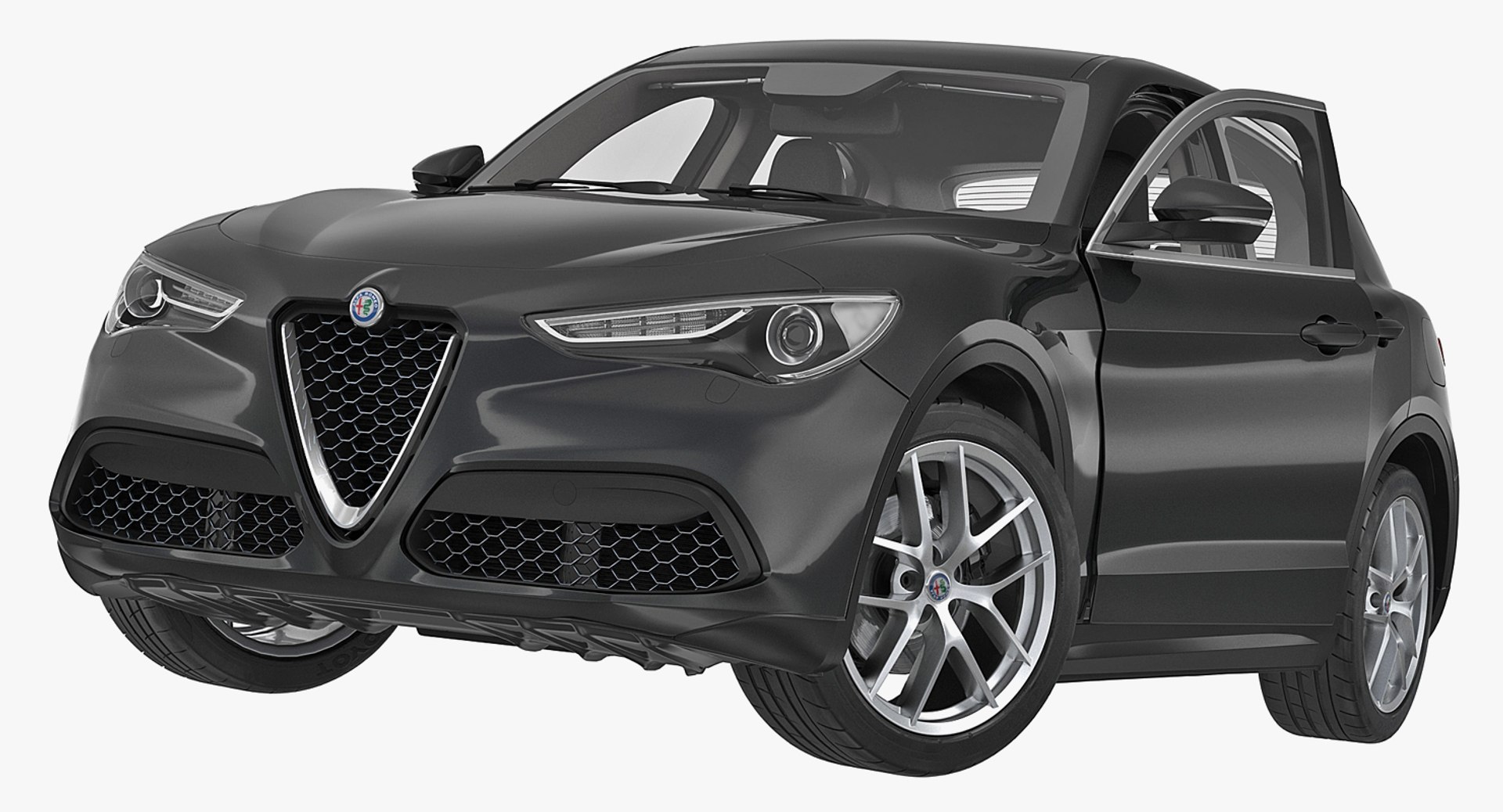 Alfa Romeo Stelvio 2017 Rigged 3D model preview