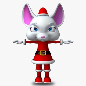 Santa Mouse 3D