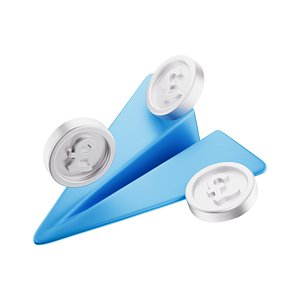 Coin Pound Paper Plane Icon