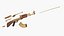 Składanie AK 47 Gold Rigged Animowane