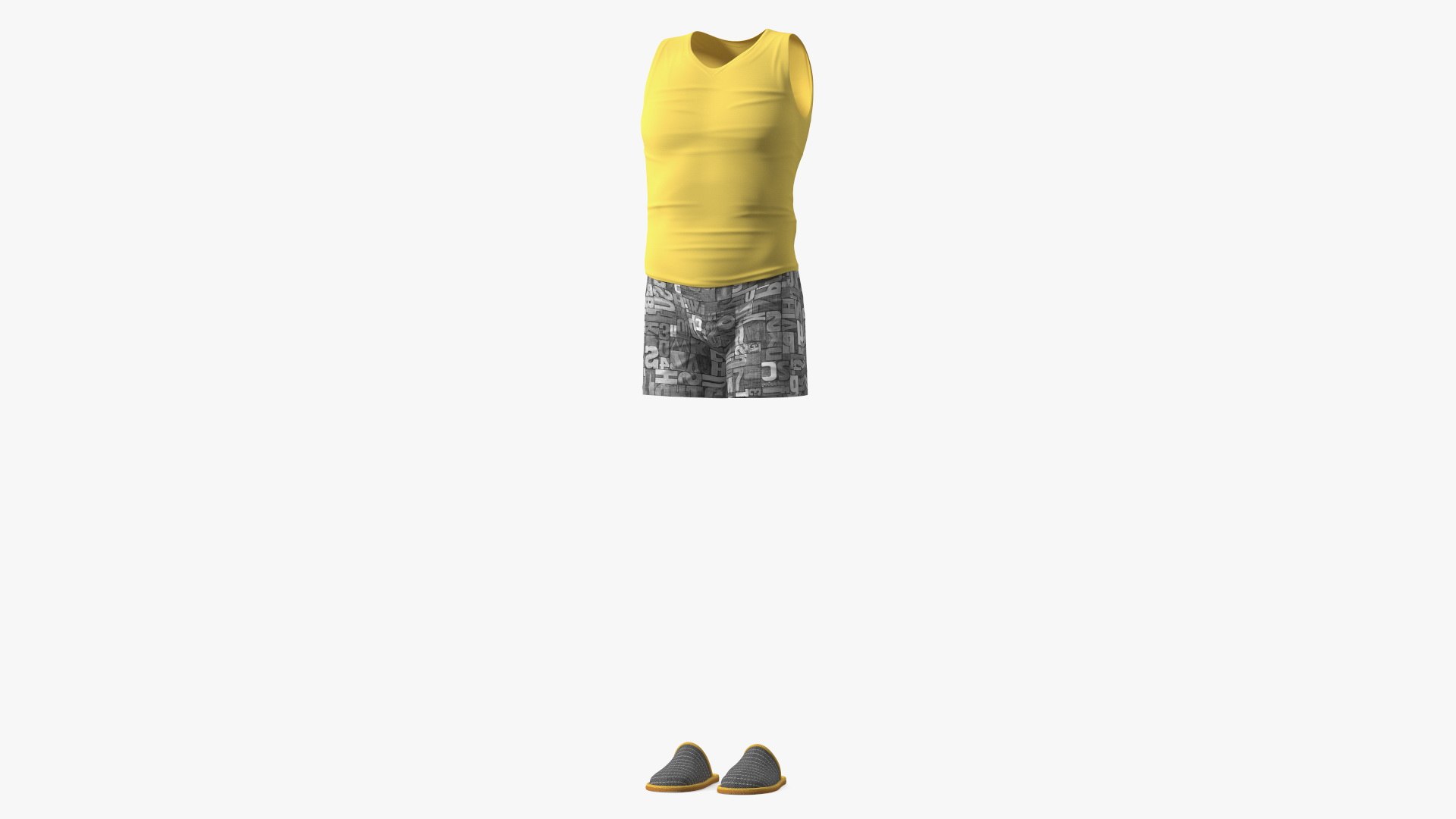 Nightwear Outfit for Men 3D model preview