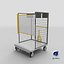Towable Cart Cage Empty
