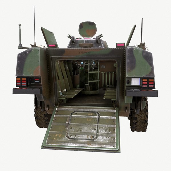 3D vehicle 8x8 mowag piranha model