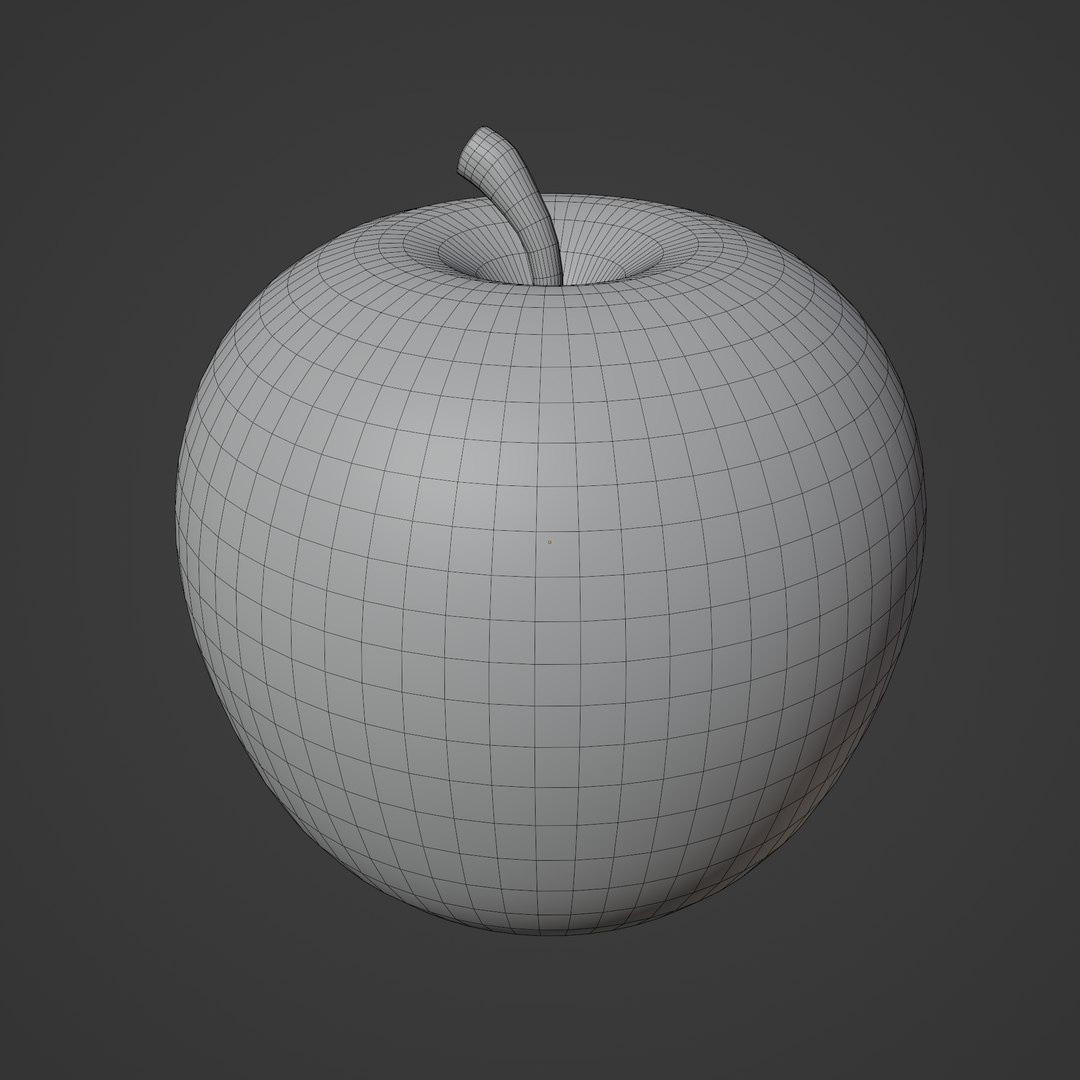 A Cartoon Apple With Texture Painting 3D Model - TurboSquid 2122332