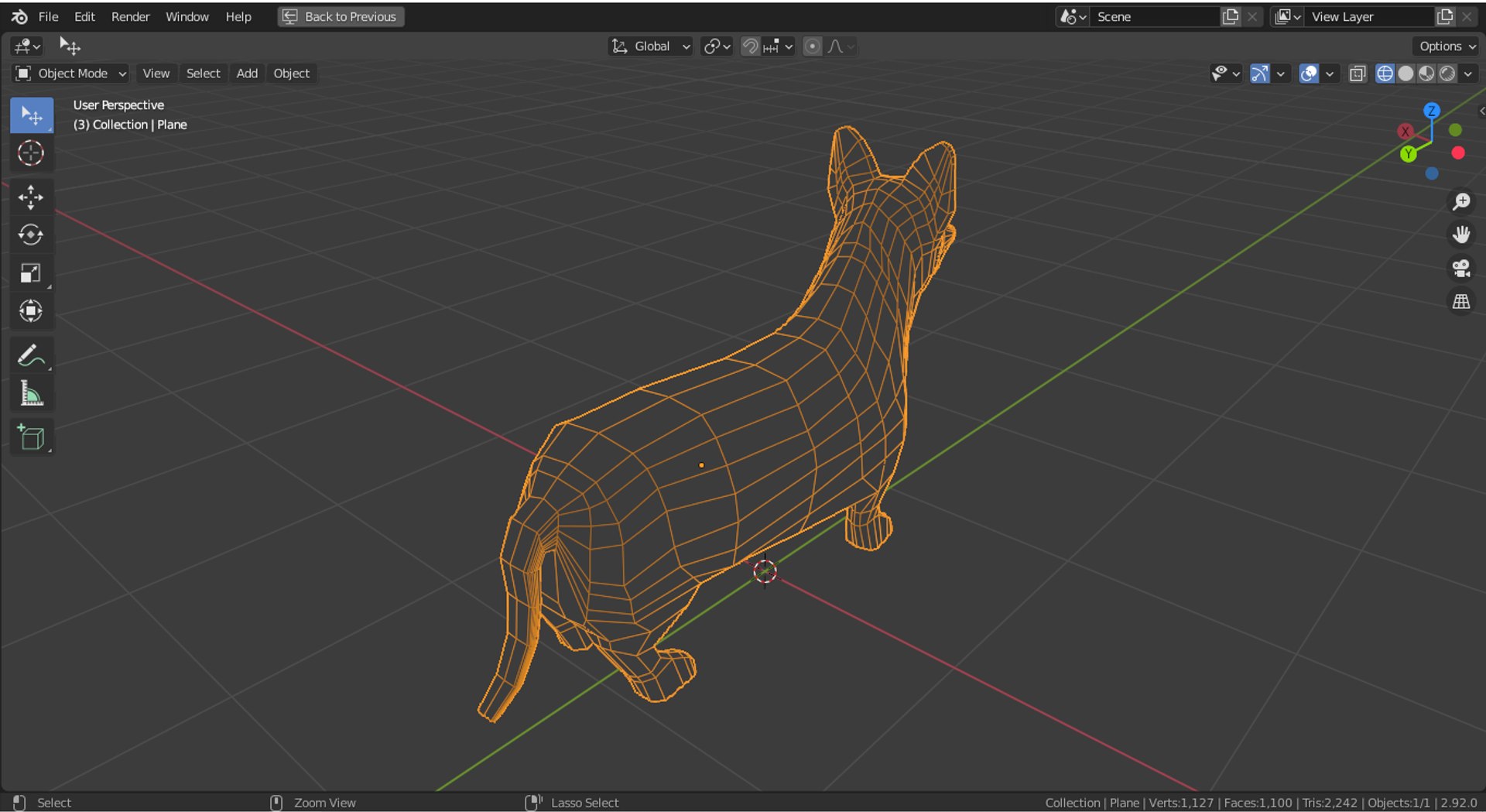 3D Cartoon Corgi Model - TurboSquid 1755676