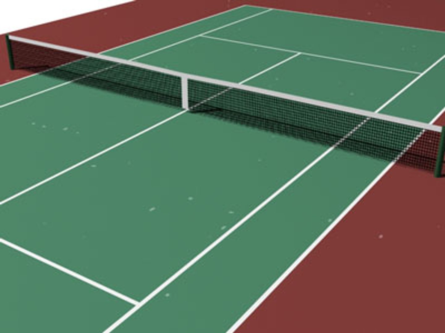 3d Tennis Court Model