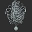 Amorette 1-Light Chrome Glam Lighting Миниатюрная подвесная люстра с кристаллами