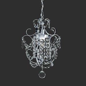 amorette 1-light chrome glam 3D model