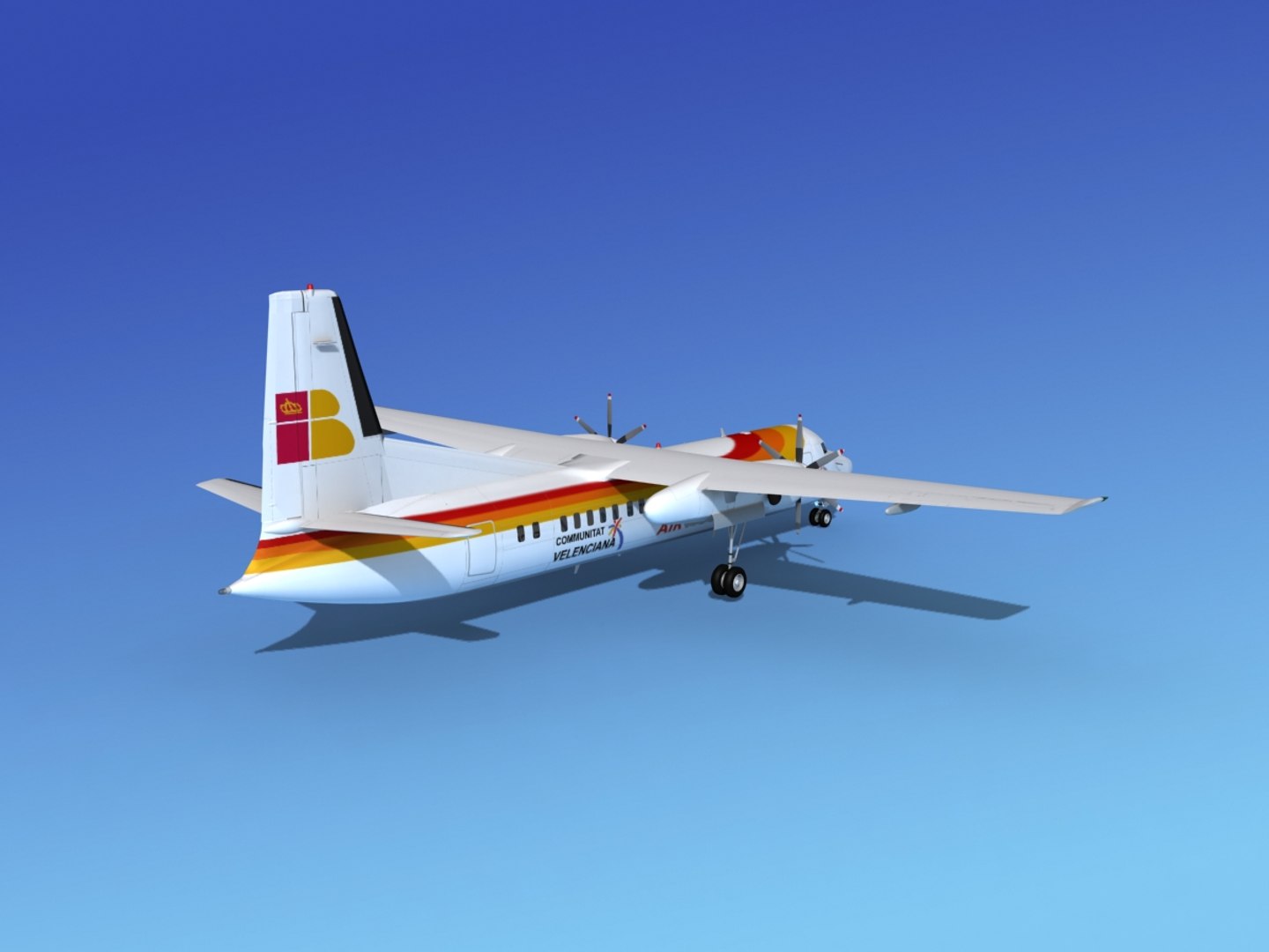 Fokker 50 3d Dxf