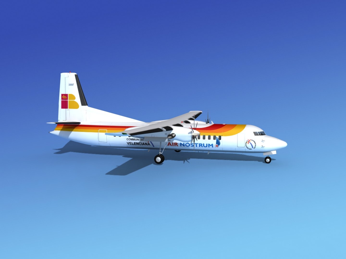 Fokker 50 3d Dxf