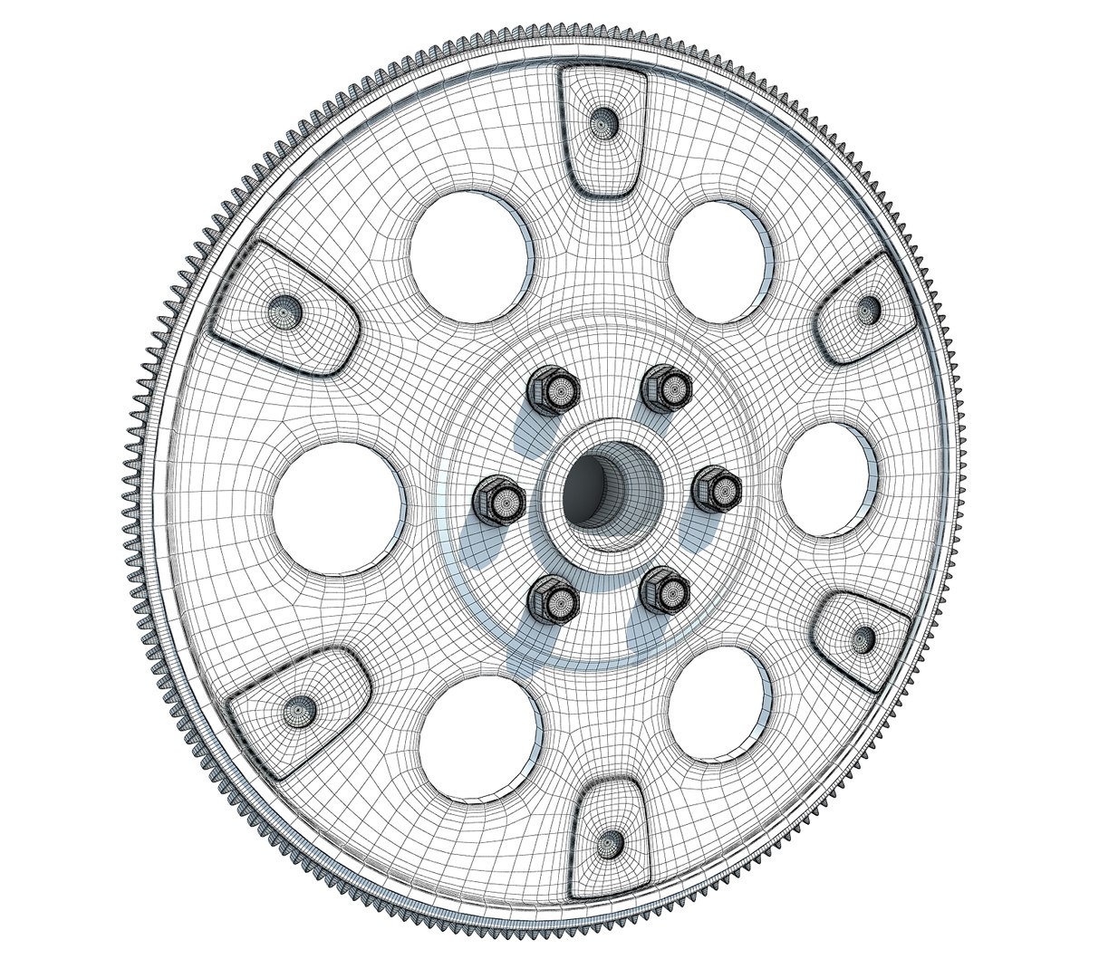 Engine Flywheel Model - TurboSquid 1171899