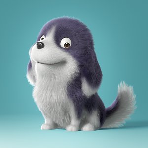 Cartoon Dog Rigged