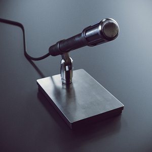 retro microphone model