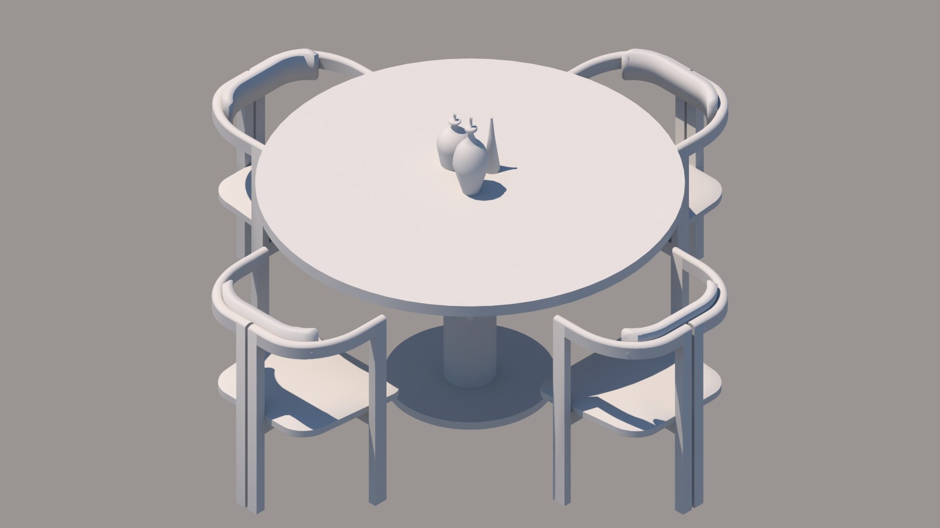 3D Model P006 MODERN DINING TABLE ID001 - TurboSquid 2051970
