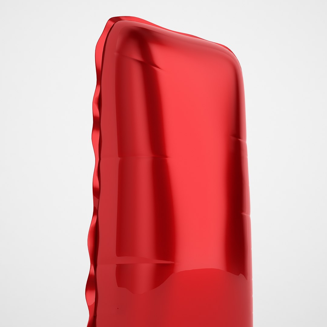 Balloon letter red 3D model - TurboSquid 1384283