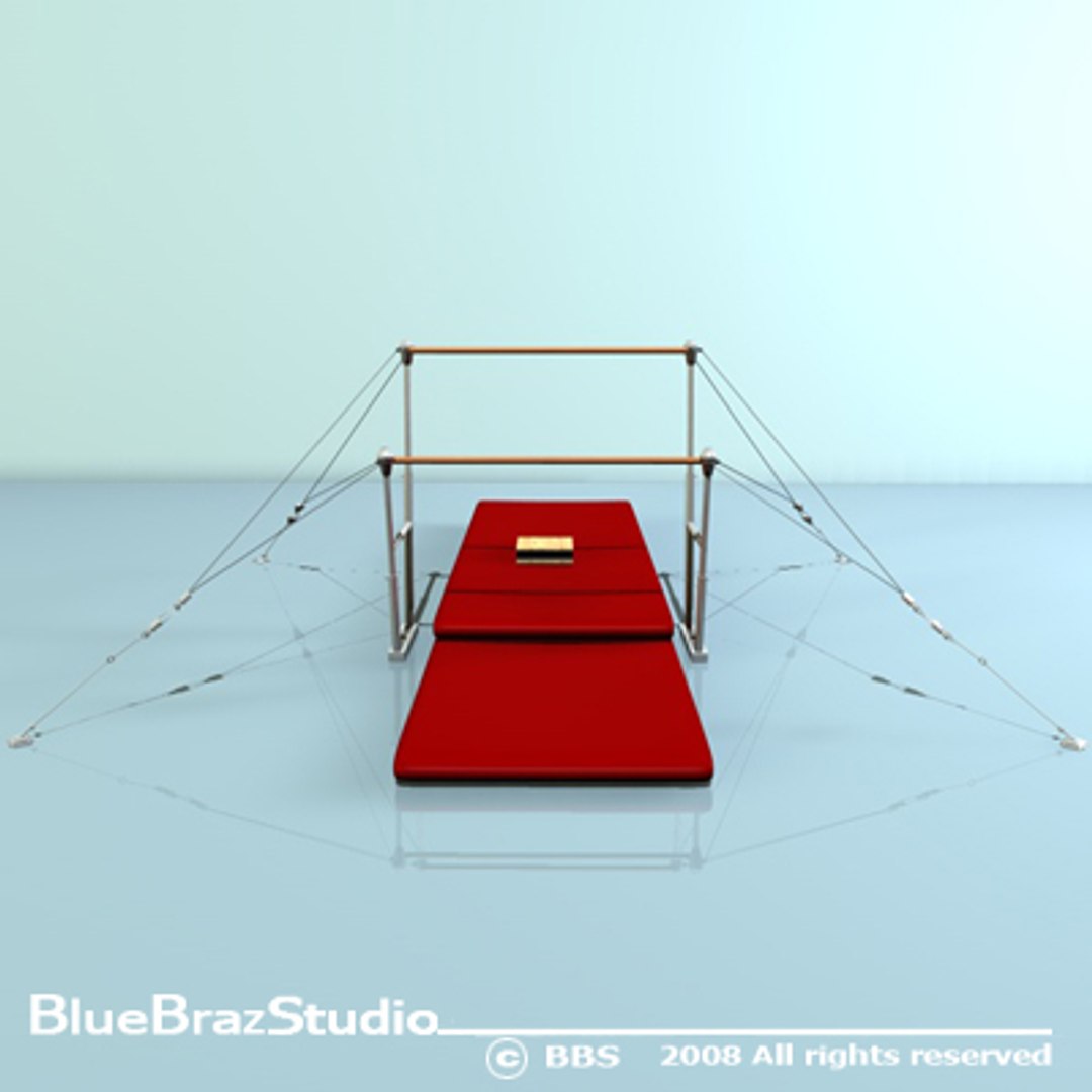 3d Model Uneven Parallel Bars