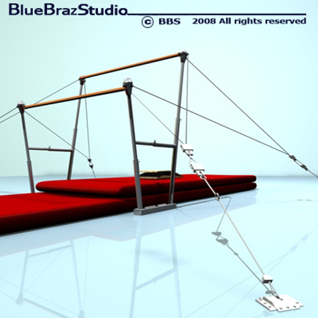 3d Model Uneven Parallel Bars