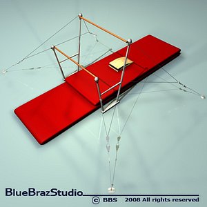 3d model uneven parallel bars