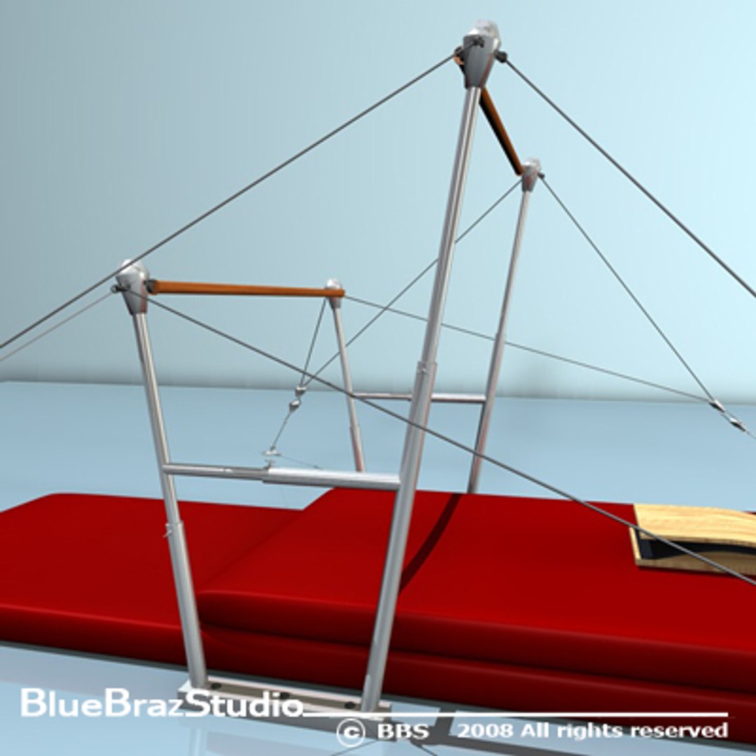 3d Model Uneven Parallel Bars