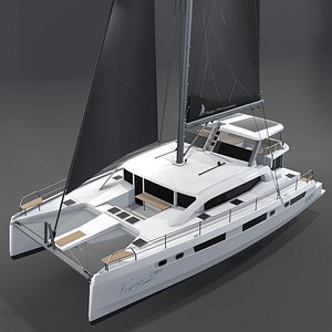 Voyage 590 Catamaran 3D model