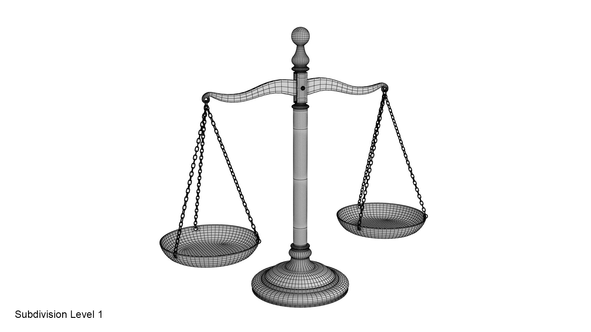 Scale justice 3D model - TurboSquid 1531454
