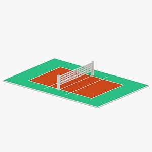 3D Voxel Volleyball Court