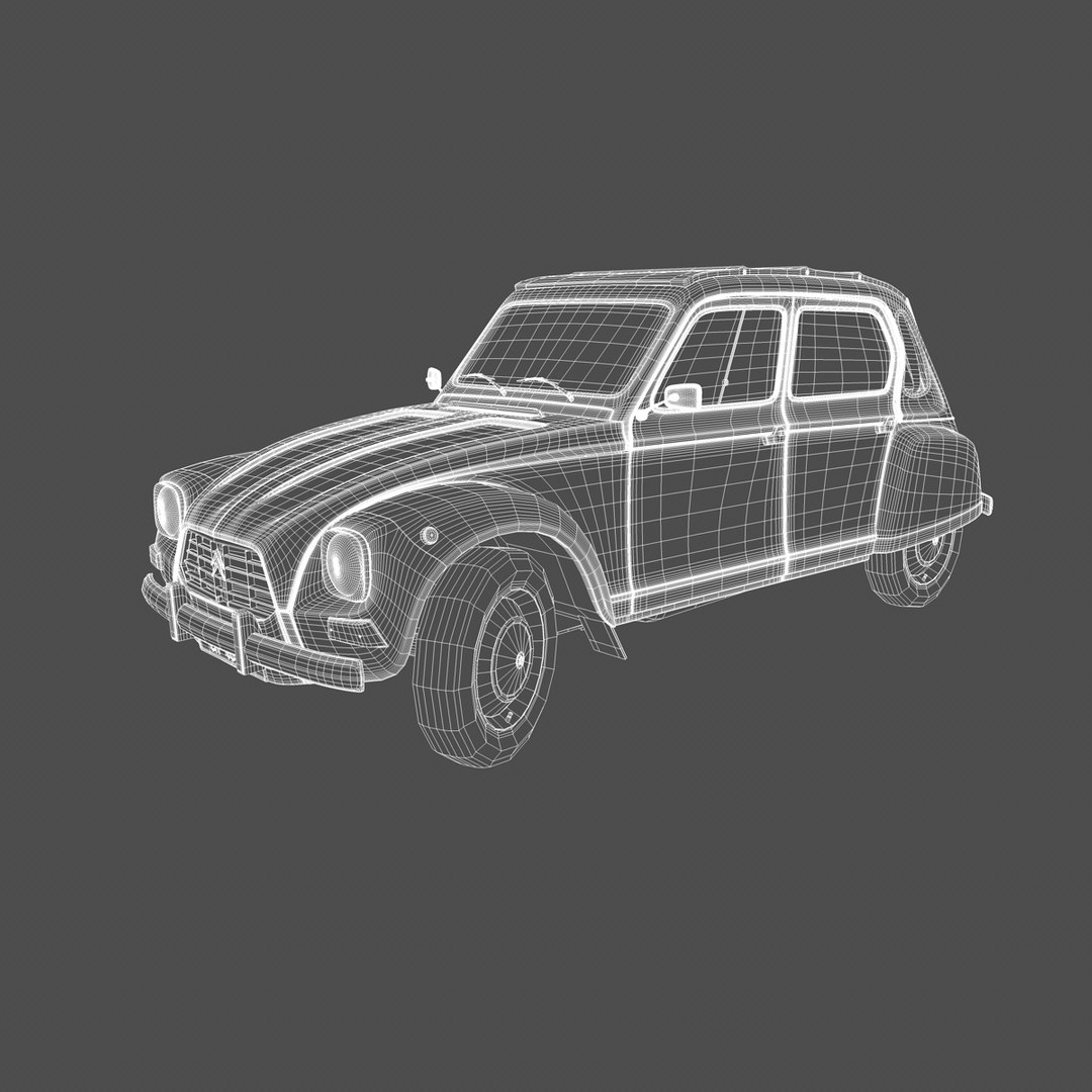 3d Model Citroen Dyane 6