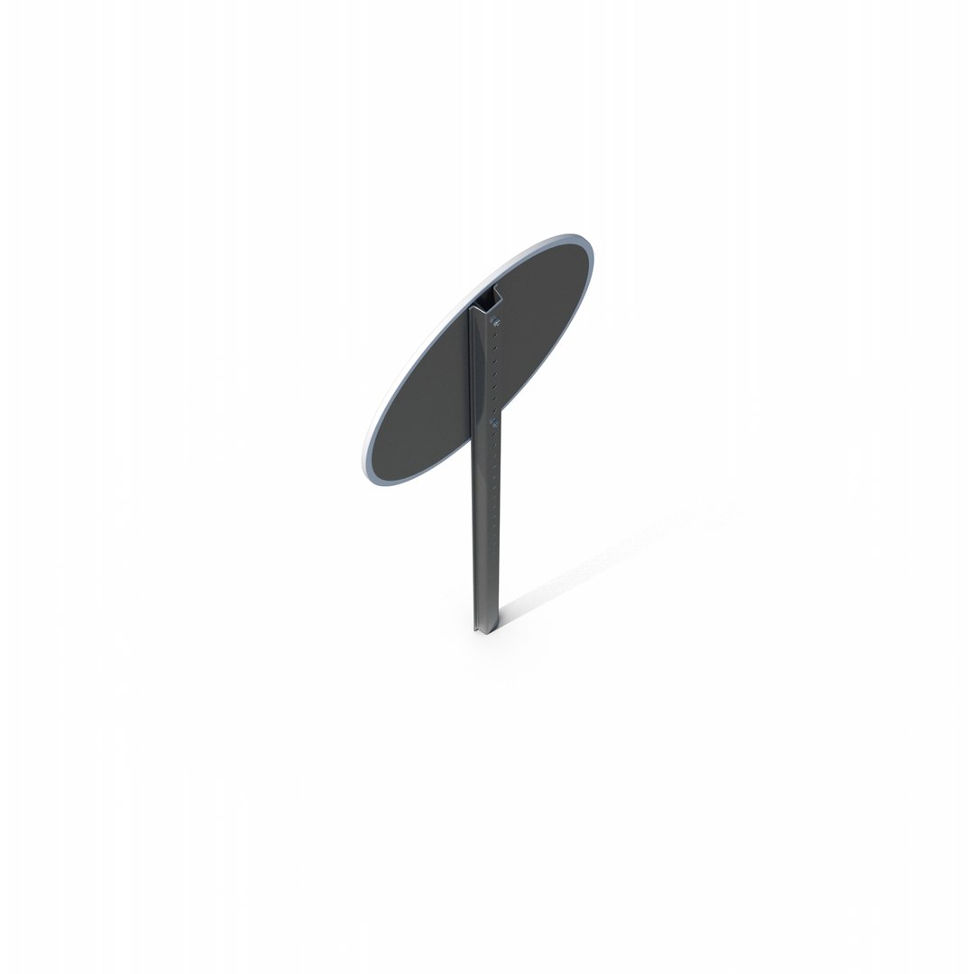 3D End Of Minimum Speed Limit 40 Road Sign - TurboSquid 2102338