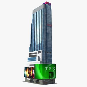 3D TSX Broadway Times Square Low Poly
