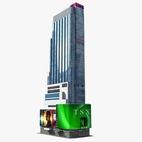 TSX Broadway Times Square Low Poly