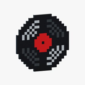 Voxel Vinly Record 3D model