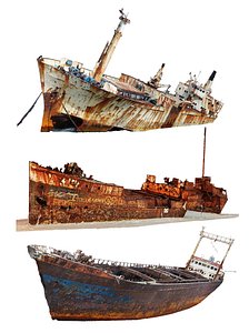 3D Shipwreck Scan Pack model