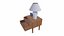Table de chevet Low-poly PBR