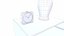 Table de chevet Low-poly PBR