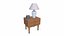 Table de chevet Low-poly PBR