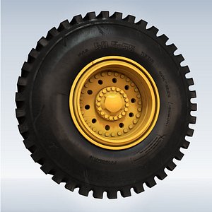 truck rim 3d obj