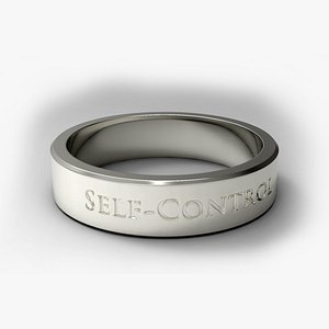 3D model Self-Control Ring Silver