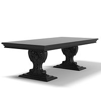 Chelini 204 Dining Table pedestal classic carved victorian