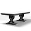 Chelini 204 Dining Table pedestal classic carved victorian