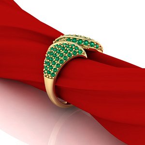 engagement ring shape 3D model
