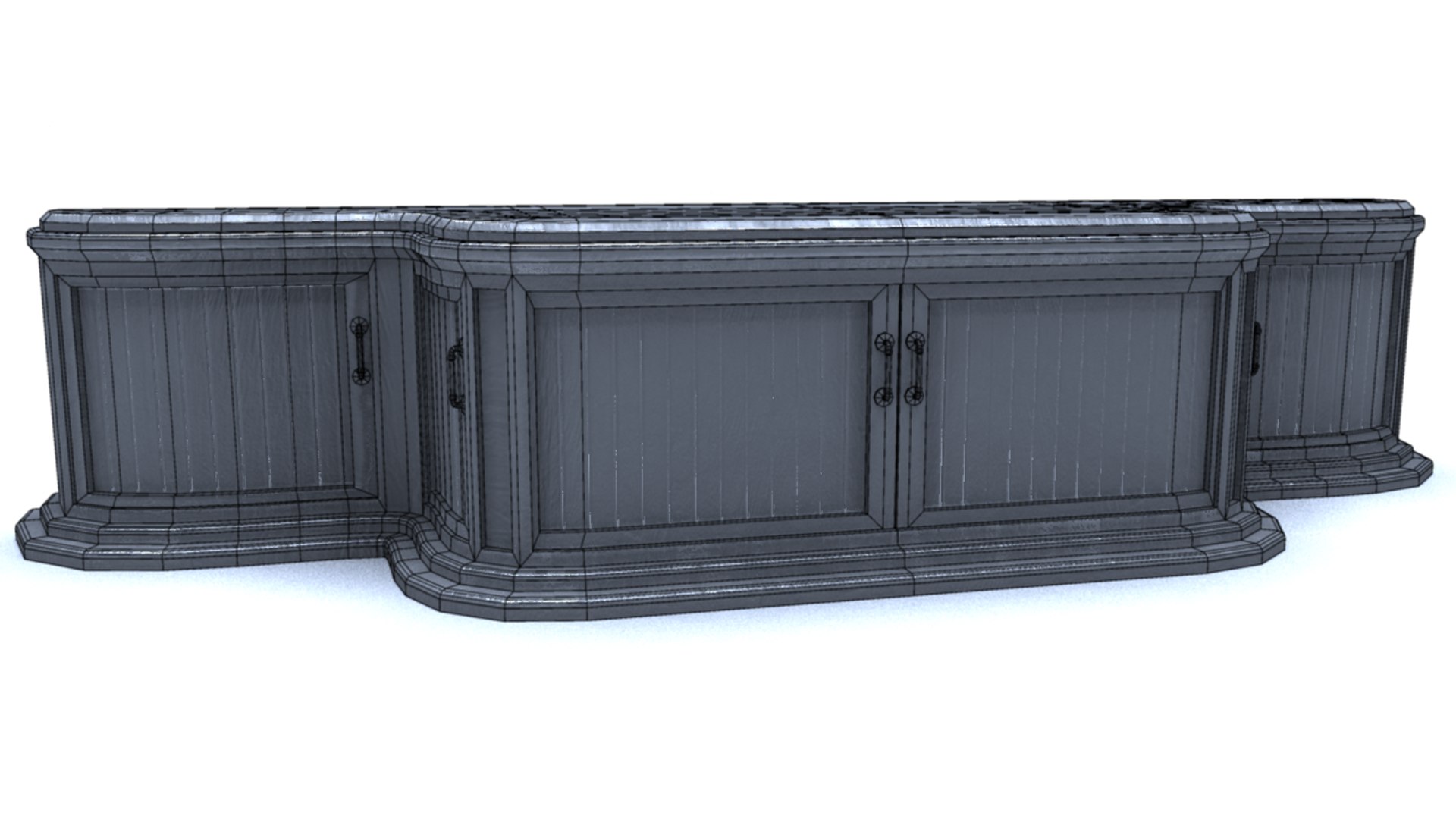 Console Cabinet 3d Model