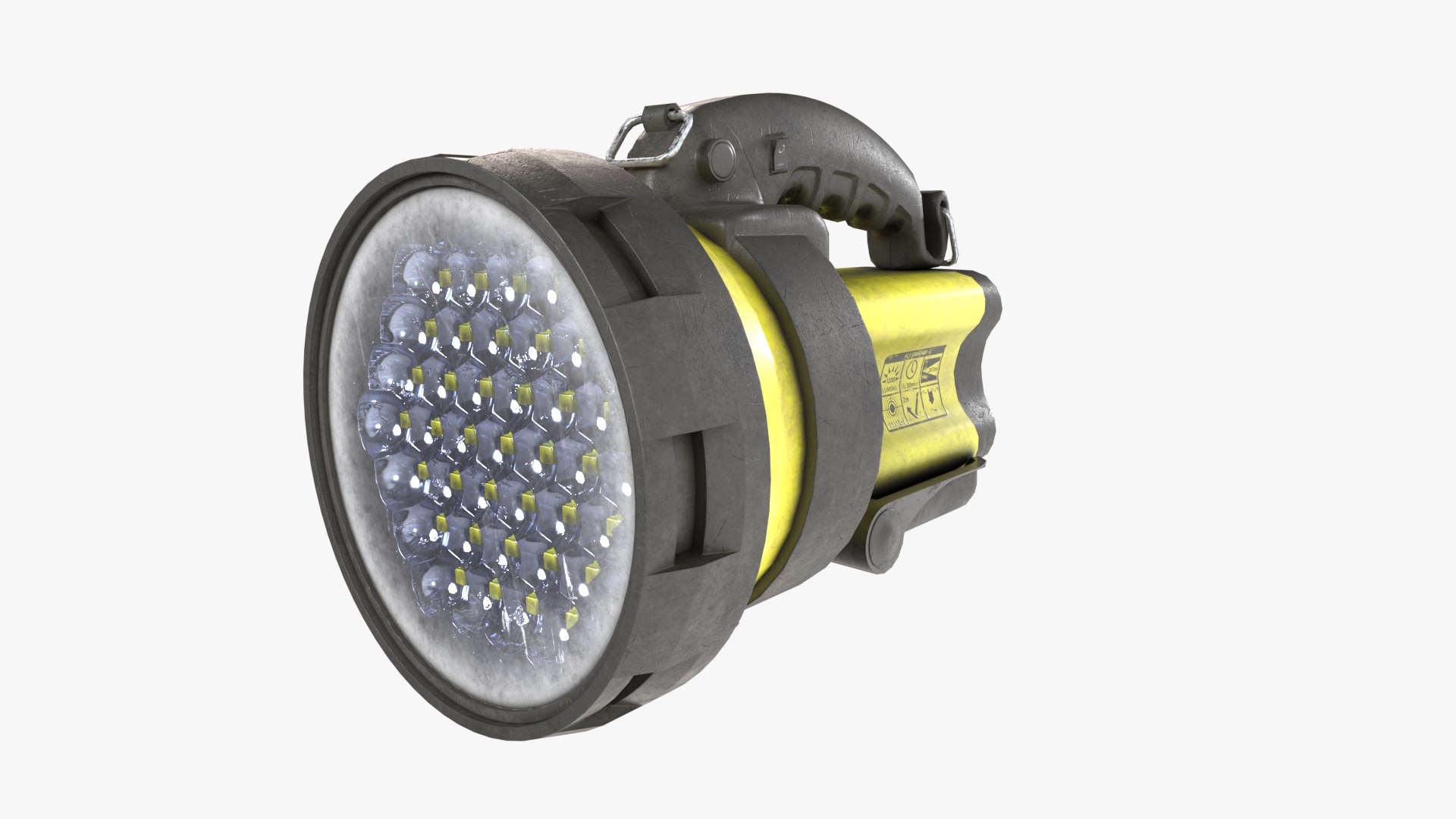 3D Flashlight LED Heavily Used Low-poly Model - TurboSquid 2365490