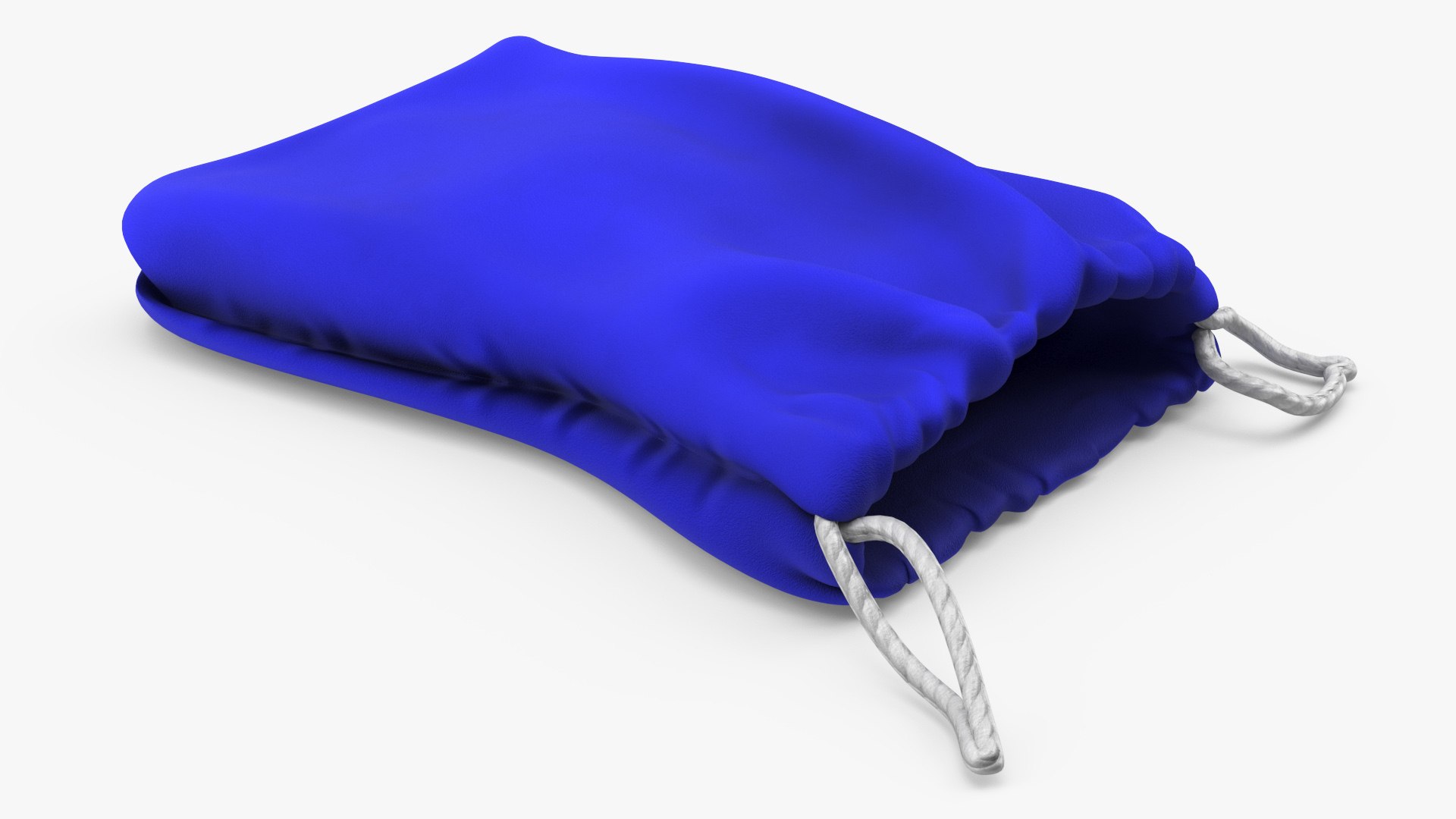 Blue Cloth Pouch 3D model preview