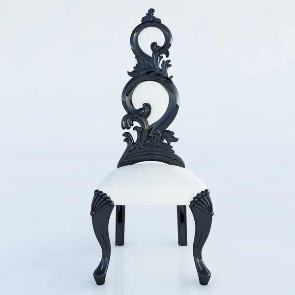 Diva Rocker Glam BARROCO HIGH BACK CHAIR Modelo 3D - TurboSquid 823765