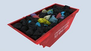 3D Industrial Garbage Container